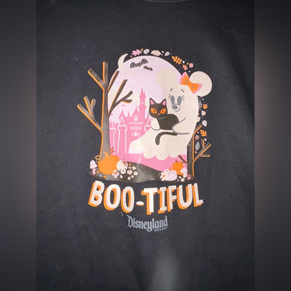 Disney Black Cotton T-Shirt - Picture 1 of 5